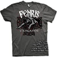 Fenris Wolf Vangandr - Tshirt Odin Thor Walhalla Hugin...