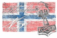 Blodsband Norge - Tshirt Norwegen Wikinger Vikings Wotan Odin Thor