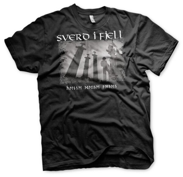 Sverd i Fjell drei Schwerter - Tshirt Schwarz-L
