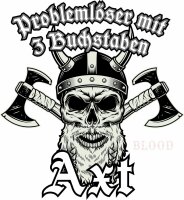 Probleml&ouml;ser mit 3 Buchstaben  AXT Tshirt Wikinger Viking Valhall Thor Odin