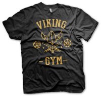 Viking Gym Schild und Schwert Männer Tshirt Training Sport