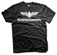 Reichsgrillmeister T- Shirt BBQ Kugelgrill Grillzange Grillsch&uuml;rze Grillzubeh&ouml;r