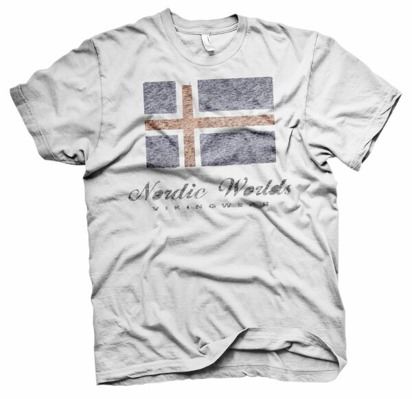 Vikingwear Nordic Worlds - Tshirt Island Iceland Wikinger Walhalla Thor Odin
