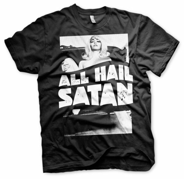 All Hail Satan - Tshirt Blackmetal 666 Satan Lucifer Belzebub Teufel