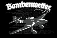 Bombenwetter JU87- Tshirt Militaria WW II Soldaten Wehrmacht Luftwaffe Flugzeug