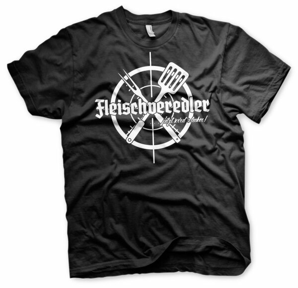 Fleischveredler Grillshirt - Tshirt Grillsport Gasgrill Holzkohle Smoker BBQ
