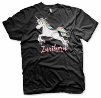 Zweihorn - Tshirt Funshirt Unicorn Einhorn