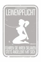 Leinenpflicht- Tshirt SM BDSM Peitsche Swinger Gothic