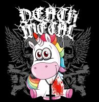 Death Metal Einhorn - Ladyshirt Funshirt Unicorn Einhorn 666