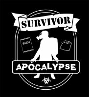 Survivor Apocalypse Herren Tshirt Corona Virus Funshirt Klopapier Nudeln
