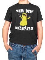 Gangsterchicken Pew Pew Madafakas Kindershirt Funshirt Küken