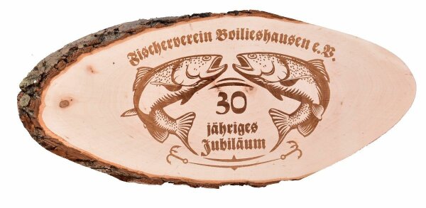 Jubiläums Schild Fischerverein Wunschname