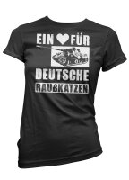 Ein Herz f&uuml;r deutsche Raubkatzen Damen Tshirt