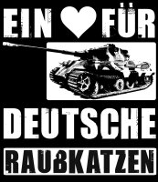 Ein Herz für deutsche Raubkatzen Herren Tshirt 6XL