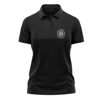 Vegvisir Wikingerkompass im Runenkreis Damen Poloshirt...