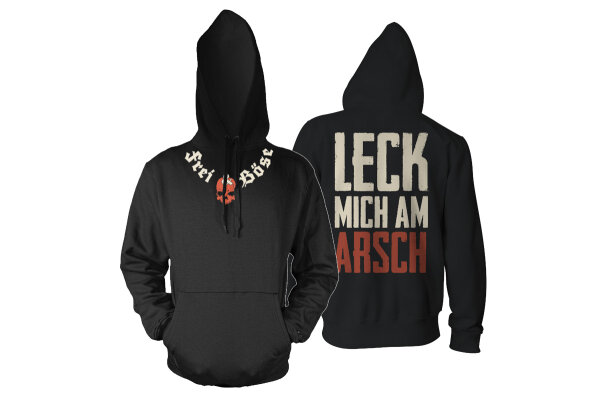 Frei&Böse Leck mich am Arsch Herren Hoodie Kapuzenpulli M