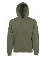 Kapuzenzipper Herren Classic Olive-XL