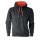 Kapuzenpulli Contrast Hoodie black-red-XL