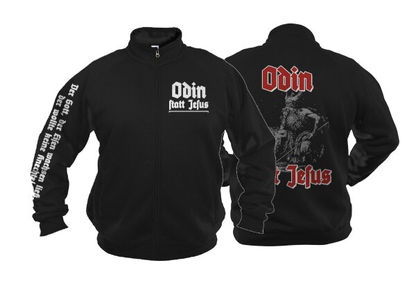 Odin statt Jesus 2 - Freizeitjacke Sweatjacke Viking Thor Wotan