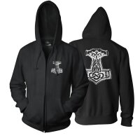 Thorhammer 3 - KapuzenZIP Mj&ouml;lnir Asgard Valhall...