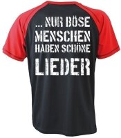 B&ouml;se Menschen Wo man gr&ouml;lt lass dich ruhig nieder - RaglanTshirt Frei  rock wild XL