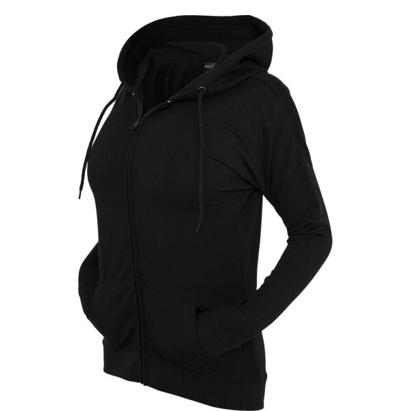 Kapuzenzipper Damen Weiss-2XL